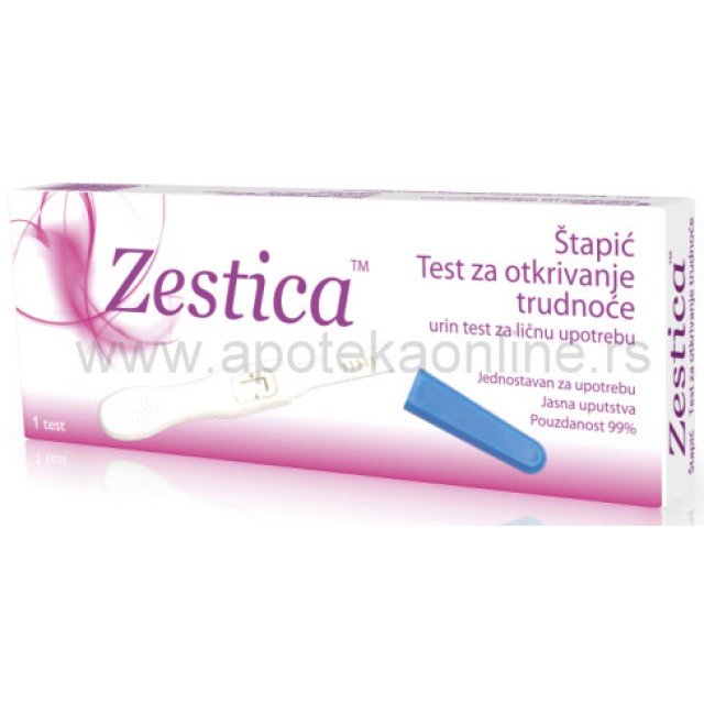 ZESTICA TEST ZA OTKRIVANJE TRUDNOĆE - ŠTAPIĆ - Online Apoteka ZESTICA TEST ZA OTKRIVANJE TRUDNOĆE - ŠTAPIĆ